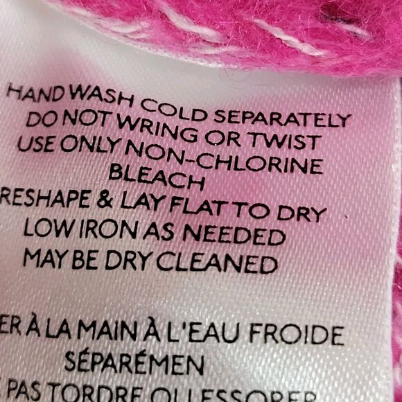 Anthropologie Pilcro Textured Tunic Sweater Size Small Oversized Pink White - Picture 11 of 11